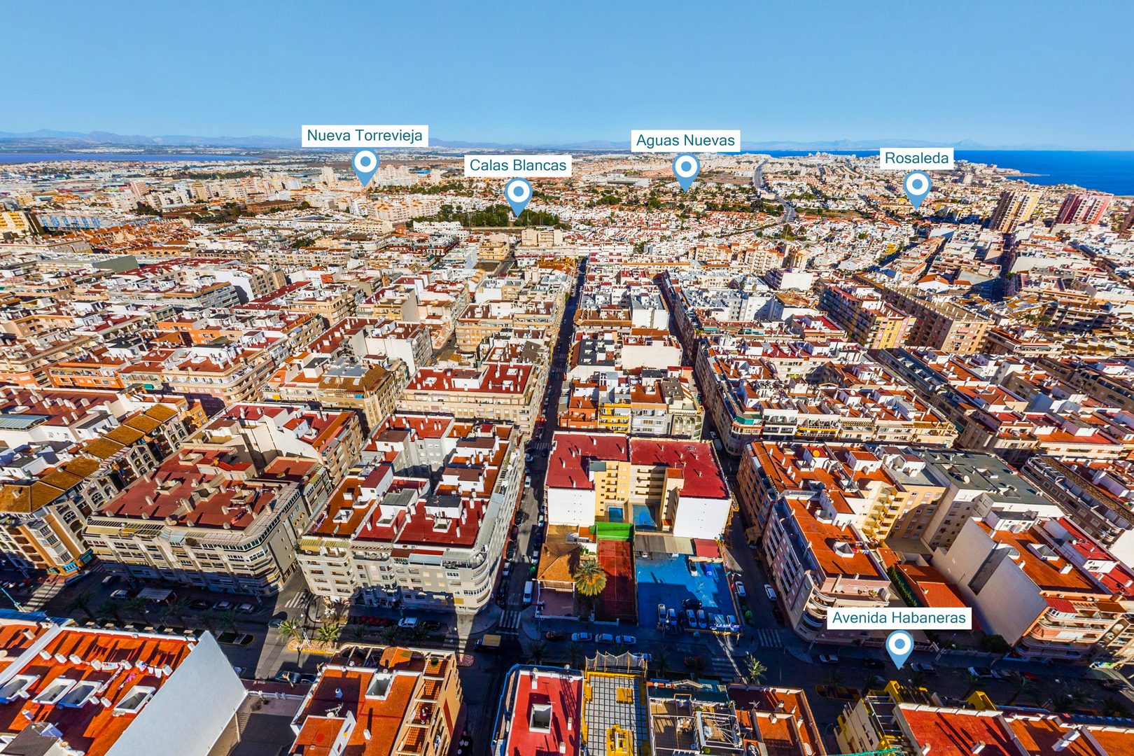 Avenida de las Habaneras shopping street Torrevieja center